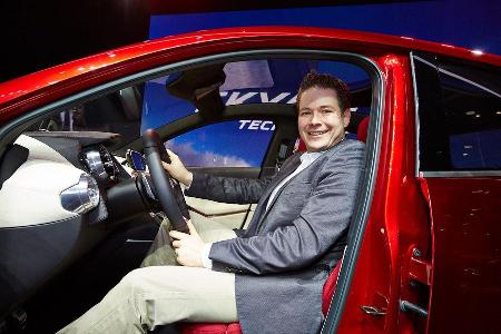 Mazda 2 Hazumi, Messe, Genf, 2014, Sitzprobe, Jochen Knecht
