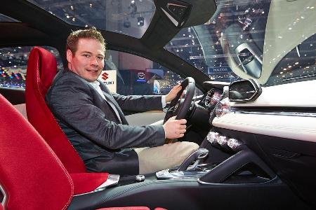 Mazda 2 Hazumi, Messe, Genf, 2014, Sitzprobe, Jochen Knecht