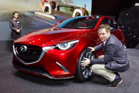 Mazda 2 Hazumi, Messe, Genf, 2014, Sitzprobe, Jochen Knecht
