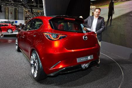 Mazda 2 Hazumi, Messe, Genf, 2014, Sitzprobe, Jochen Knecht