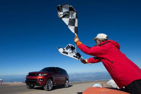 Pikes Peak, Range Rover Sport V8 5.0 SC, Zielflagge