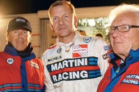 Klassentreffen: Teamchef Cesare Fiorio, Vierfach-Weltmeister Juha Kankkunen und Technik-Papst Giogio Pianta (v. l.), alle im...
