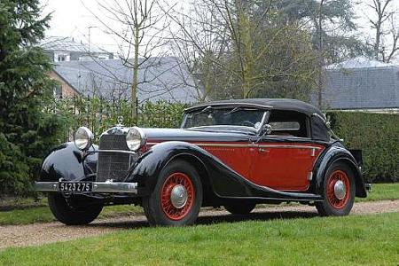 Lot 111: 1934er Mercedes-Benz 290 Cabriolet, erzielter Preis 189.000 Euro.