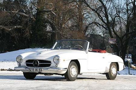 Lot 112: 1956er Mercedes-Benz 190 SL Roadster, erzielter Preis 47.150 Euro.