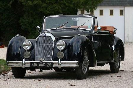 Lot 133: 1950er Talbot-Lago T26 Record Cabriolet , erzielter Preis 103.500 Euro.