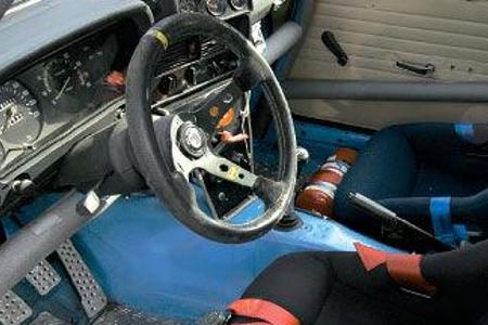 Das Cockpit.