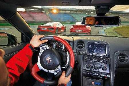 Audi R8 5.2 FSI Quattro Plus, Nissan GT-R Track Edition, Porsche 911 Turbo S