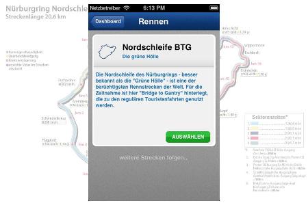 Die sport auto TrackTrainer App startet mit der Nordschleife des Nürburgrings, weitere Strecken sind in Vorbereitung. Die Ap...