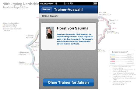Als Trainer spricht Horst von Saurma, der Begründer des Supertests, zu den Usern.