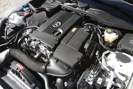 Mit Kompressor kommt der SLK-Motor auf 184 PS und ein Drehmoment von 250 Nm.