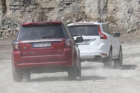 Land Rover Freelander, Volvo XC 60, Heckansicht