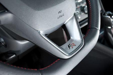 Seat Leon 1.4 TSI, Lenkrad, Detail