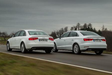 Audi A3 2.0 TDI, Audi A4 2.0 TDI, Heckansicht