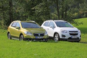 Suzuki SX4 S-Cross und Chevrolet Trax im Vergleich