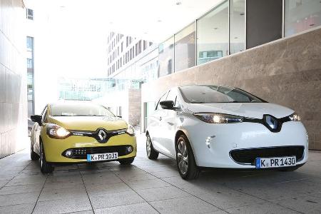 Renault Clio TCe 90, Renault Zoe, Frontansicht