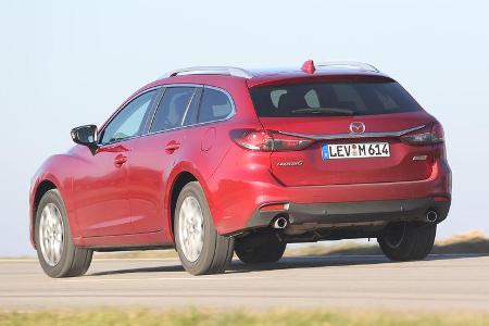Mazda 6 Kombi 2.2 L D, Heckansicht
