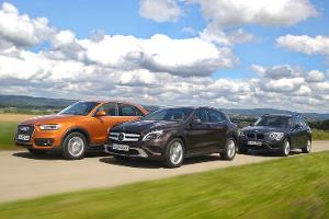 Audi Q3, BMW X1 und Mercedes GLA im Vergleichstest