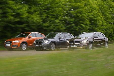 Audi Q3 2.0 TDI Quattro, BMW X1 xDrive 20d Sport Line, Mercedes GLA 220 CDI 4Matic