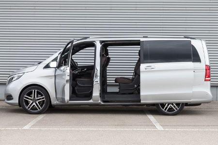 Mercedes V 250 Bluetec, Seitenansicht, Seitentür