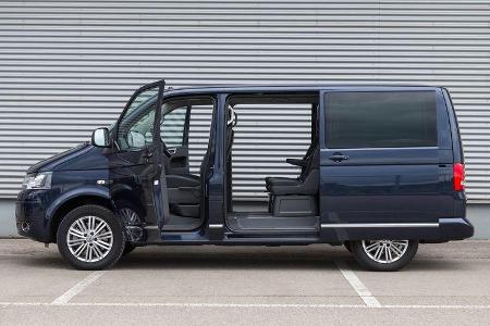 VW Multivan 2.0 BiTDI BMT, Seitenansicht, Seitentür