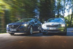 Mazda 6 2.0i und Skoda Superb 1.4 TSI im Vergleich