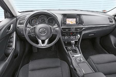 Mazda 6 2.0i, Cockpit, Lenkrad