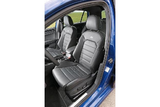 VW Golf R, Fahrersitz