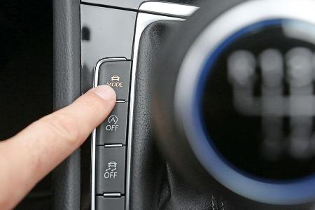 VW Golf R, Mode-Schalter, Bedienelement