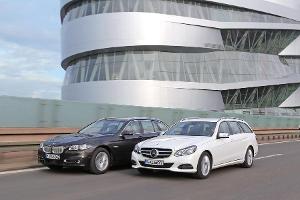 BMW 535i Touring und Mercedes E 400 T