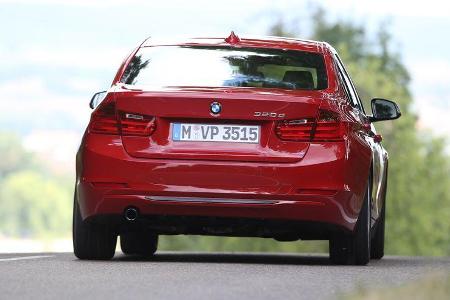 BMW 320d, Heckansicht