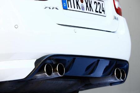 Jaguar XKR-S, Auspuff, Endrohre