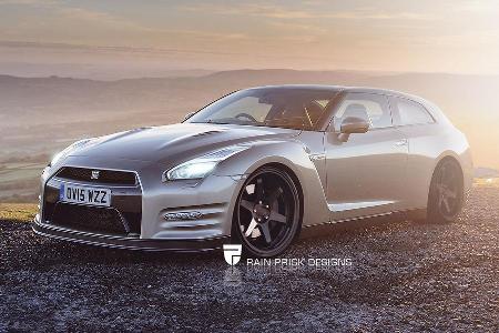 Nissan GT-R - Photoshop - Shooting Brake - Rain Prisk 2015