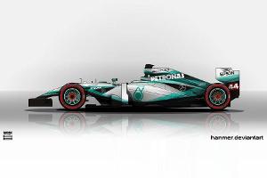 Mercedes - Formel 1 - Lackierung - Design-Concept