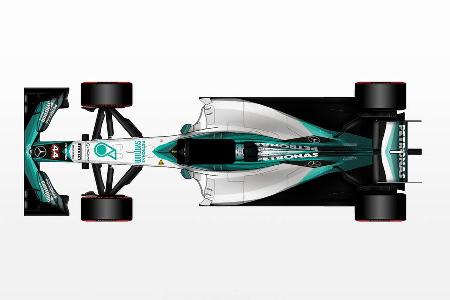 Mercedes - Formel 1 - Lackierung - Design-Concept