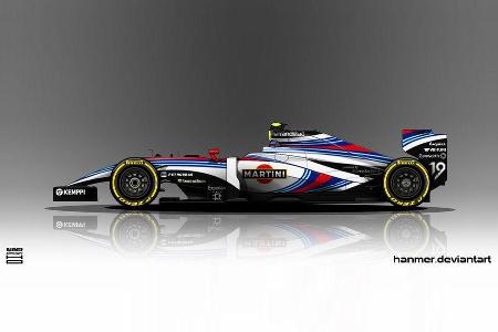Williams - Formel 1 - Lackierung - Design-Concept