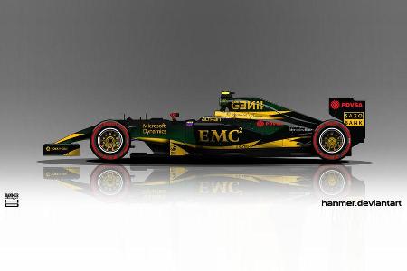 Lotus - Formel 1 - Lackierung - Design-Concept