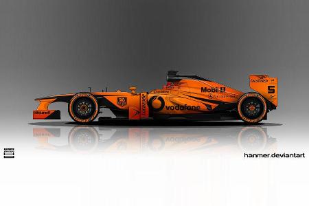 McLaren - Formel 1 - Lackierung - Design-Concept