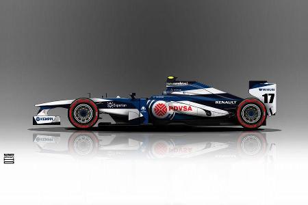 Williams - Formel 1 - Lackierung - Design-Concept