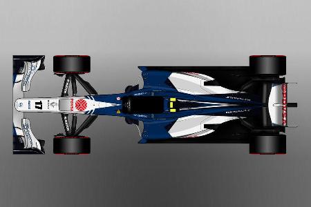 Williams - Formel 1 - Lackierung - Design-Concept