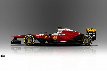 Ferrari - Formel 1 - Lackierung - Design-Concept