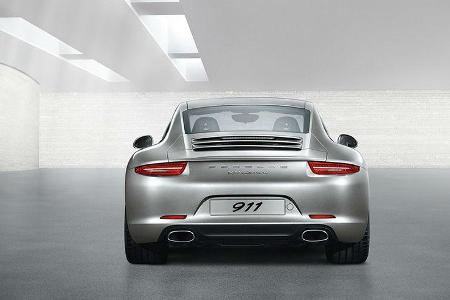 Detail, auspuff, Porsche 911 Carrera 991