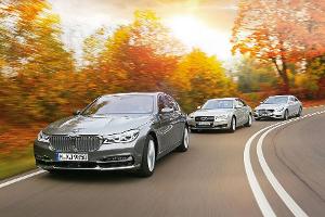A8 4.0 TFSI Quattro vs. 750i xDrive vs.S500 4Matic