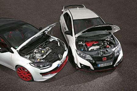 Honda Civic Type R, Renault Mégane R.S. Trophy-R, Motoren
