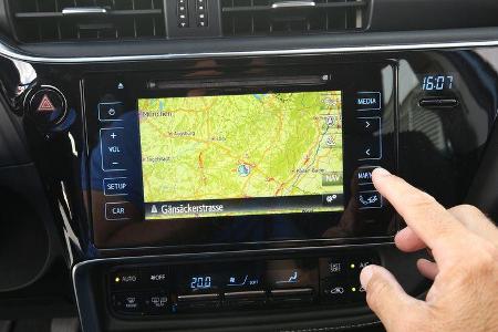 Toyota Auris 1.2T, Navi, Bildschirm