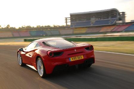 Ferrari 488 GTB, Heckansicht