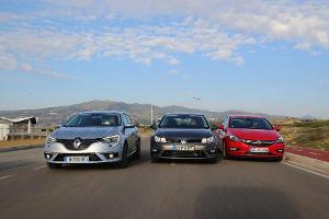 Opel Astra vs. Renault Mégane vs. VW Golf
