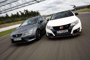 Honda Civic Type R und Seat Leon Cupra 280