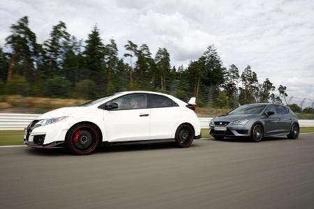 Honda Civic Type R, Seat Leon Cupra 280, Seitenansicht