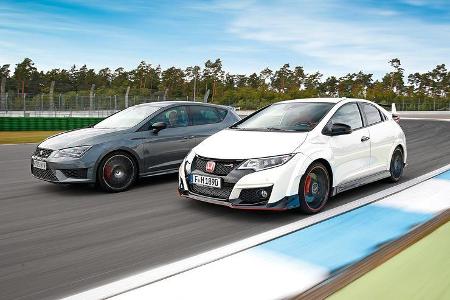 Honda Civic Type R, Seat Leon Cupra 280, Seitenansicht
