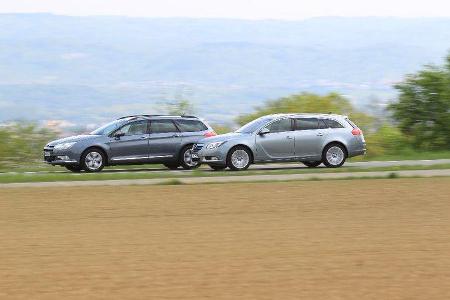 Opel Insignia Sports Tourer und Citroen C5 Tourer
